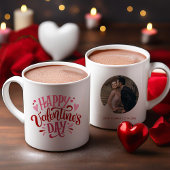 "Happy Valentines Day" Personalisiert Zweifarbige Tasse