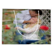 Happy Valentine's Day Personalisierte Geschenktasc Große Geschenktüte (Rückseite)