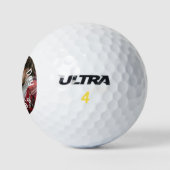 Happy Valentine's Day Personalisiertes Custom Foto Golfball (Logo)