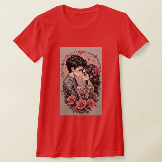 Happy Valentine's Day Personalized Gift T-Shirt (Ablage )