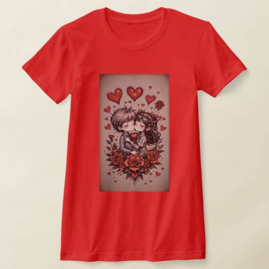 Happy Valentine's Day Personalized Gift T-Shirt (Ablage )