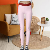 Happy Valentine's Day Pet Lovers Red Personalized Leggings