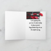 Happy Valentine's Day Piano Musik Song Karte (Innenseite)