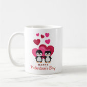 Happy Valentine's Day Pinguin Kaffeetasse (Links)
