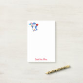 Happy Valentine's Day Pinguin Post it Note Post-it Klebezettel (Auf Schreibtisch)