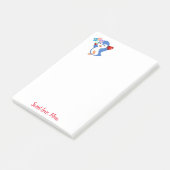 Happy Valentine's Day Pinguin Post it Note Post-it Klebezettel (angewinkelt)