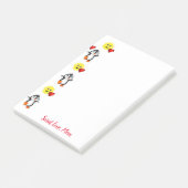 Happy Valentine's Day Pinguin Post it Note Post-it Klebezettel (angewinkelt)