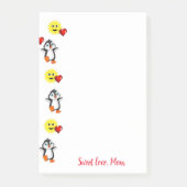 Happy Valentine's Day Pinguin Post it Note Post-it Klebezettel (Vorderseite)