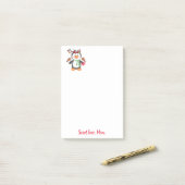 Happy Valentine's Day Pinguin Post it Note Post-it Klebezettel (Auf Schreibtisch)