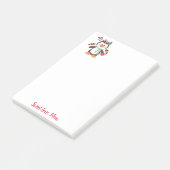 Happy Valentine's Day Pinguin Post it Note Post-it Klebezettel (angewinkelt)