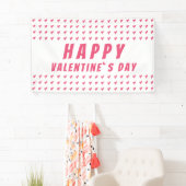 Happy Valentine's Day Pink Heart Banner (Insitu)