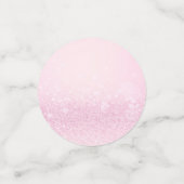 Happy Valentine's Day Pink Hyacinth Herzens Liebli Konfetti (Klein Vorderseite)