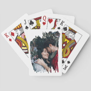 Happy Valentine's Day Pinselstrich benutzerdefinie Spielkarten