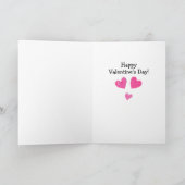 Happy Valentine's Day Poodle Doggie Card Karte (Innenseite)