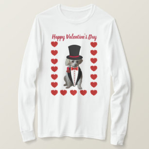 Happy Valentine's Day Poodle T - Shirt