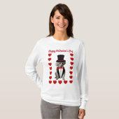 Happy Valentine's Day Poodle T - Shirt (Vorne ganz)