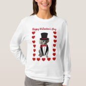 Happy Valentine's Day Poodle T - Shirt (Vorderseite)