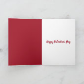 Happy Valentine's Day Poodle Tuxedo Note Card (Innenseite)