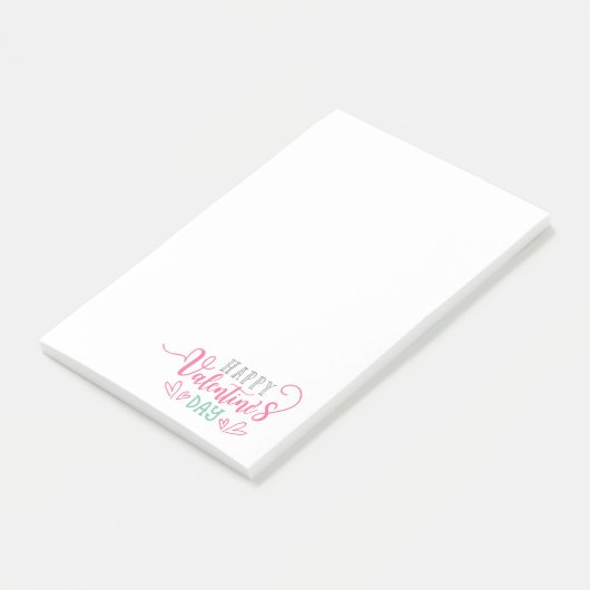 Happy Valentines Day Post-it Klebezettel (angewinkelt)