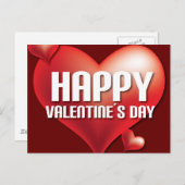 Happy Valentine's day Postcard Feiertagspostkarte (Vorne/Hinten)
