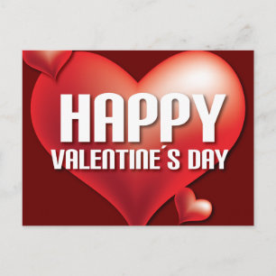 Happy Valentine's day Postcard Feiertagspostkarte