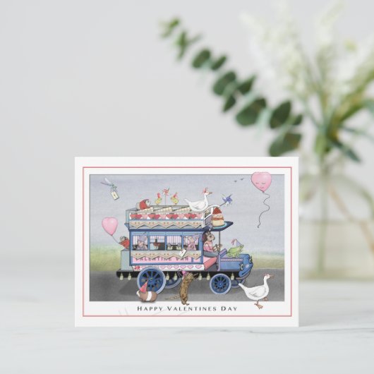 Happy Valentines Day Postcard Postkarte (Stehend Vorderseite)