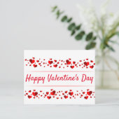 Happy Valentine's Day Postcard Postkarte (Stehend Vorderseite)