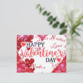 Happy Valentine's Day Postcard Postkarte (Stehend Vorderseite)