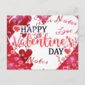 Happy Valentine's Day Postcard Postkarte (Vorderseite)