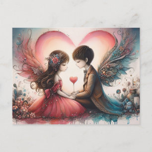 Happy Valentines Day Postcard Postkarte