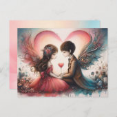 Happy Valentines Day Postcard Postkarte (Vorne/Hinten)