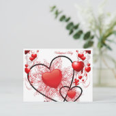 Happy Valentine's Day Postcard Postkarte (Stehend Vorderseite)