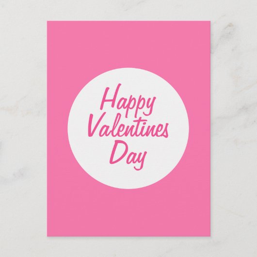 Happy Valentines Day Postcard Postkarte (Vorderseite)