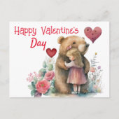 Happy Valentine's Day Postcard Postkarte (Vorderseite)