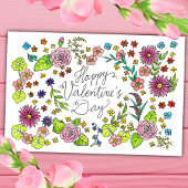 Happy Valentine's Day Postcard von Nicole Janes Postkarte