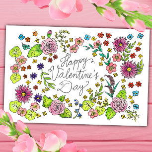 Happy Valentine's Day Postcard von Nicole Janes Postkarte