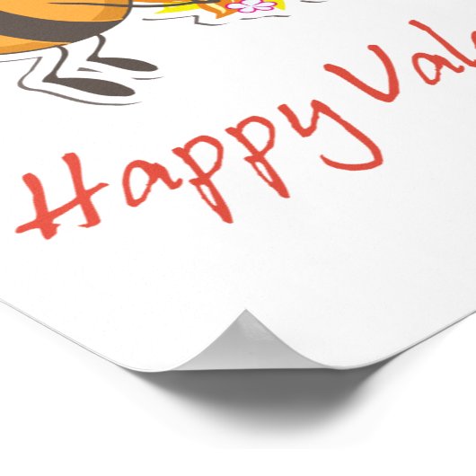 Happy Valentines Day Poster (Ecke)