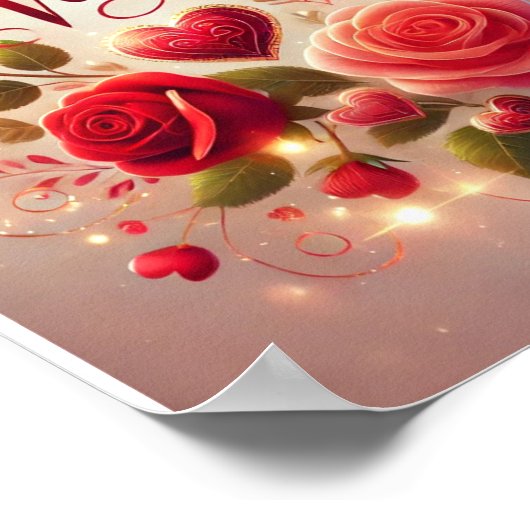 Happy Valentine's Day Poster (Ecke)