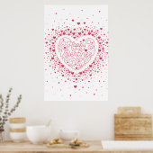 Happy Valentine's Day Poster 24x36 (Küche)