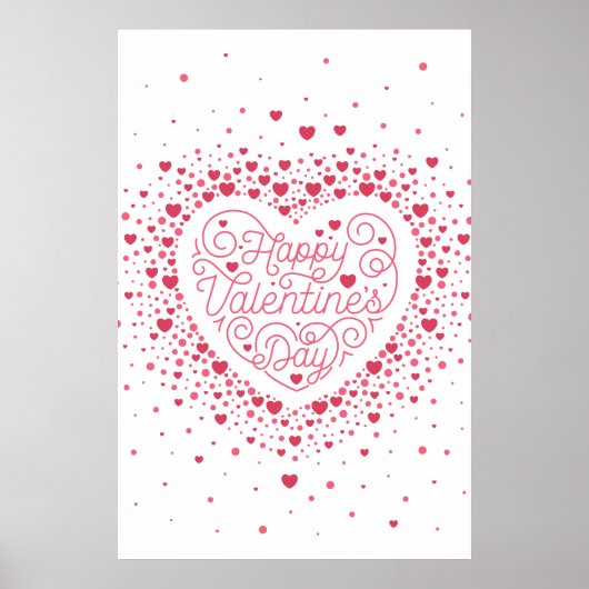 Happy Valentine's Day Poster 24x36 (Vorne)