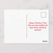 Happy Valentine's Day Postkarte (Rückseite)