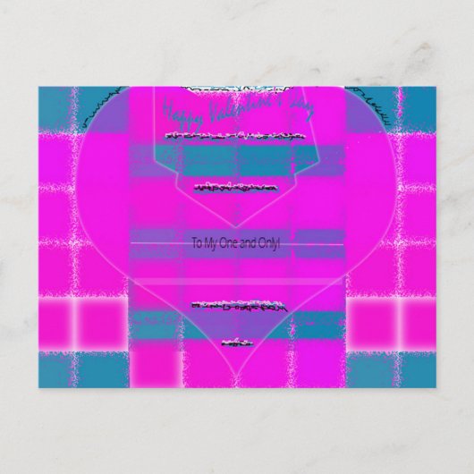 Happy Valentine's Day Postkarte (Vorderseite)