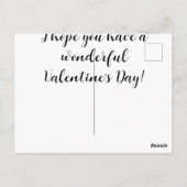 Happy Valentine's Day Postkarte (Rückseite)