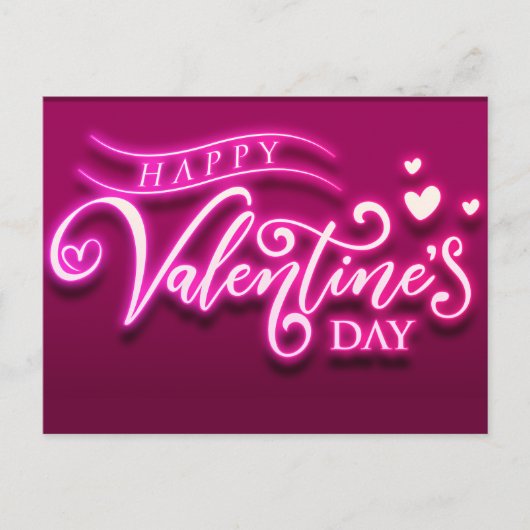 Happy Valentines Day Postkarte (Vorderseite)