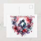 Happy Valentines Day Postkarte (Vorne/Hinten)