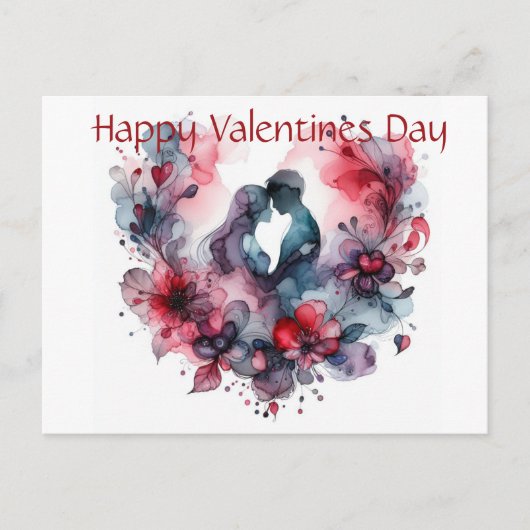 Happy Valentines Day Postkarte (Vorderseite)