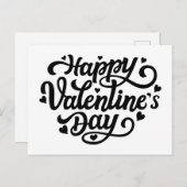 Happy Valentines Day Postkarte (Vorne/Hinten)