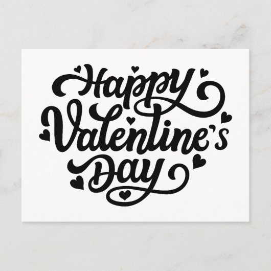 Happy Valentines Day Postkarte (Vorderseite)