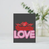 Happy Valentines Day Postkarte (Stehend Vorderseite)