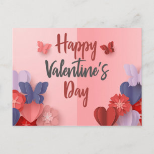 Happy Valentines Day Postkarte